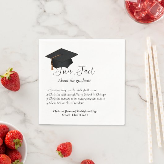 Spaß an den Abschluss-Servietten Serviette (Beispiel)