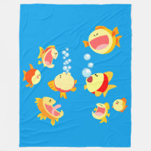 Spaß an der Fleece des Fischfangs (Cartoon Fish)