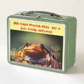 Spaß an der Green Frog School Metall Brotdose (Vorderseite)