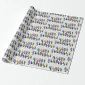 Spaß an Geburtstagsmäuse mit Polka Dots Geschenkpapier (Ungerollt)