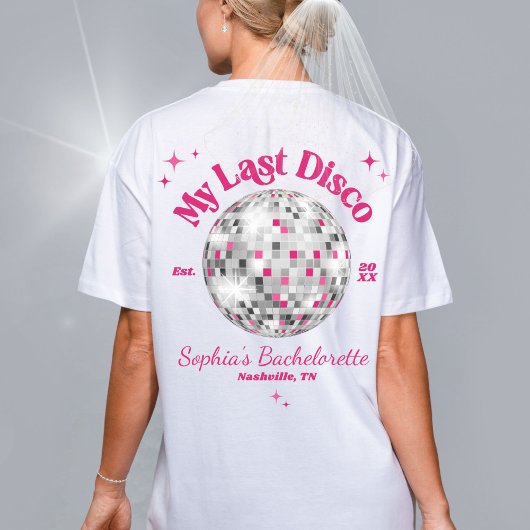 Spaß an meinem letzten Disco Bride Wedding Jungges T-Shirt