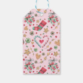 Spaß an Weihnachtskeksen und -kandies Geschenkanhänger (Rückseite)