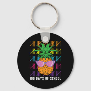 Spaß Ananas 100 Tage Schullehrer und Stude Schlüsselanhänger