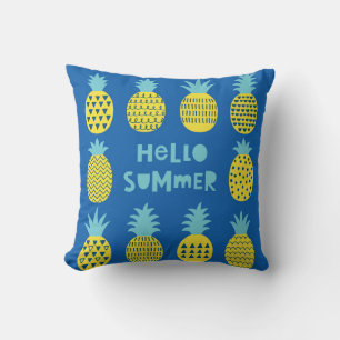 Spaß Ananas Vintager Kartenentwurf Kissen