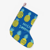 Spaß Ananas Vintager Kartenentwurf Kleiner Weihnachtsstrumpf (Vorderansicht (hängend))
