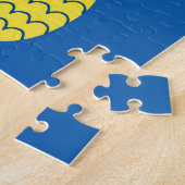Spaß Ananas Vintager Kartenentwurf Puzzle (Seite)