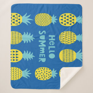 Spaß Ananas Vintager Kartenentwurf Sherpadecke