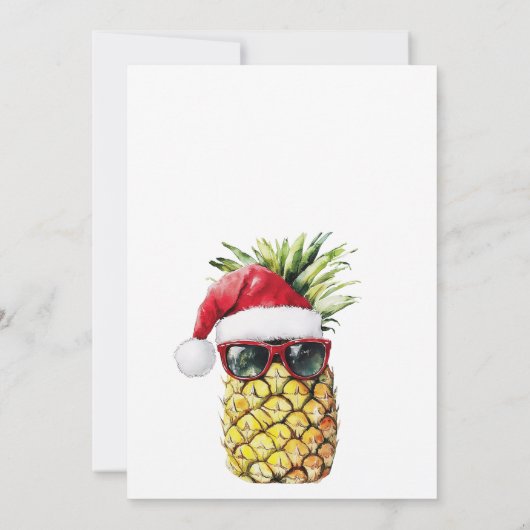 Spaß Ananas Weihnachten im Juli Sommer Party Einladung (Rückseite)