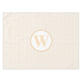 Spaß Anfangsbuchstabe Monogram Hand Drawn Sun Tischdecke (Vorderseite (Horizontal))