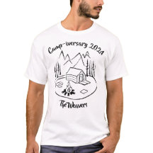 Spaß Anpassbarer Camping-Trip-T - Shirt für das Ju