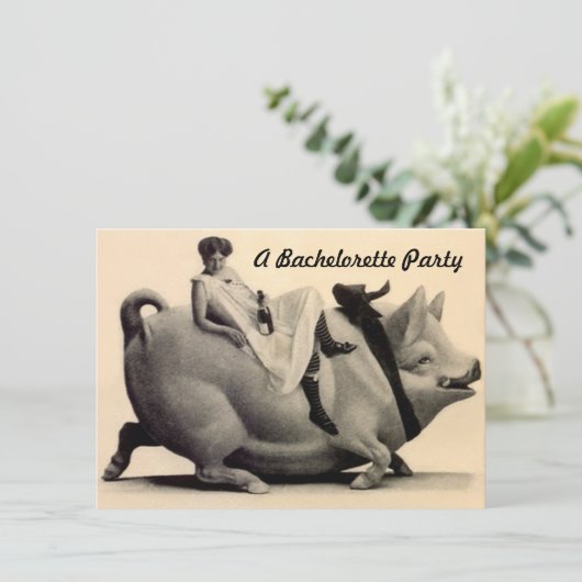 Spaß-antike Einladung (Stehend Vorderseite)