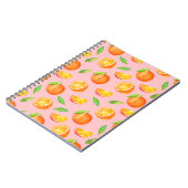 Spaß-Aquarell-orange Frucht-Muster Notizblock (Linke Seite)