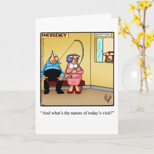 Spaß "Art des heutigen Besuchs" Karte (Gelbe Blume)