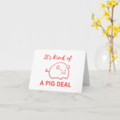 Spaß: Art einer BLANK-Karte für Schweinefleisch Karte (Gelbe Blume)