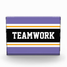 Spaß Athletic Lila Schwarz-weißes TEAMWORK Streife