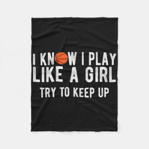 Spaß auf Bysketbyll spielt wie ein Girl Bbyll Fleecedecke