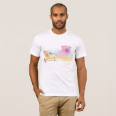 Spaß auf dem Bauernhof mit Stall und Zaun T-Shirt (Vorne ganz)