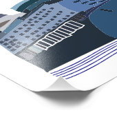 Spaß auf dem Kreuzfahrtschiff Fotodruck (Ecke)