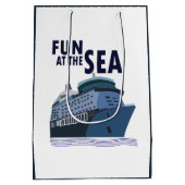 Spaß auf dem Kreuzfahrtschiff Mittlere Geschenktüte (Rückseite)