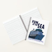Spaß auf dem Kreuzfahrtschiff Notizblock (Innenseite)