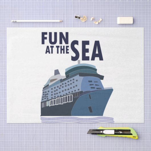 Spaß auf dem Kreuzfahrtschiff Seidenpapier (Handwerk)