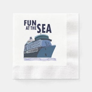 Spaß auf dem Party eines Kreuzfahrtschiffes Serviette