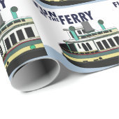 Spaß auf der Fährschifffahrt Geschenkpapier (Rolleneckpunkt)