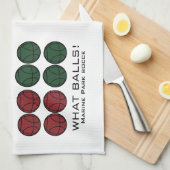 SPASS AUF EINEM GROSSEN SPIELPLATZ - WAS BALLS! GESCHIRRTUCH (Viertel Falte)