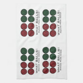 SPASS AUF EINEM GROSSEN SPIELPLATZ - WAS BALLS! GESCHIRRTUCH (Vertikal)