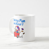 Spaß auf Maui! Kaffeetasse (Vorderseite Links)