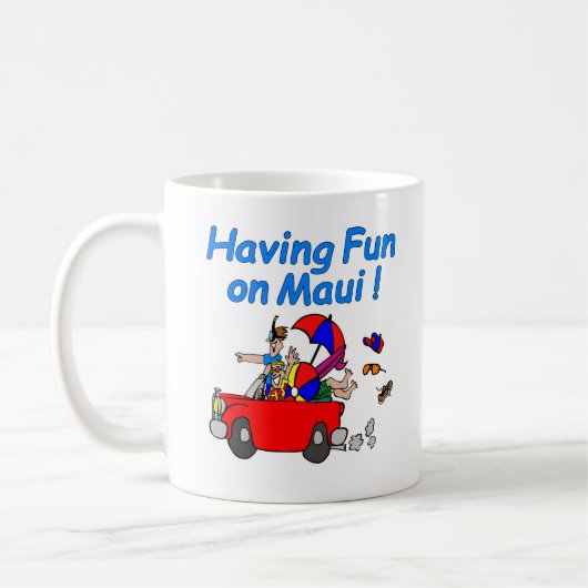 Spaß auf Maui! Kaffeetasse (Links)