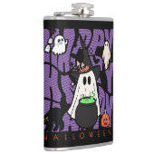 Spaß aufwecken | Happy Halloween Magic & Mischief Flachmann (Rechts)