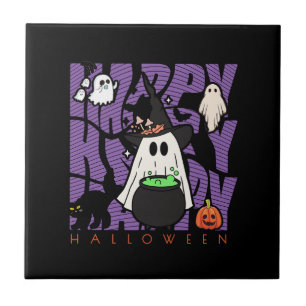 Spaß aufwecken Happy Halloween Magic & Mischief Fliese