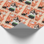Spaß aufwecken | Happy Halloween Magic & Mischief Geschenkpapier (Ecke)