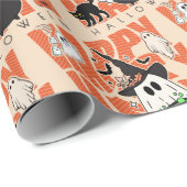 Spaß aufwecken | Happy Halloween Magic & Mischief Geschenkpapier (Rolleneckpunkt)