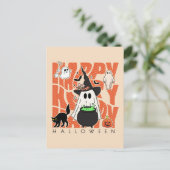 Spaß aufwecken | Happy Halloween Magic & Mischief Postkarte (Stehend Vorderseite)