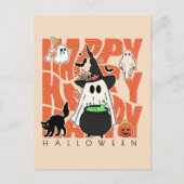Spaß aufwecken | Happy Halloween Magic & Mischief Postkarte (Vorderseite)