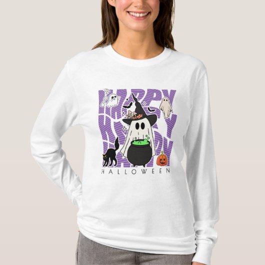 Spaß aufwecken | Happy Halloween Magic & Mischief T-Shirt (Vorderseite)