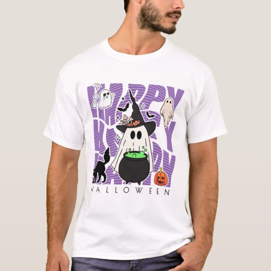 Spaß aufwecken | Happy Halloween Magic & Mischief T-Shirt (Vorderseite)