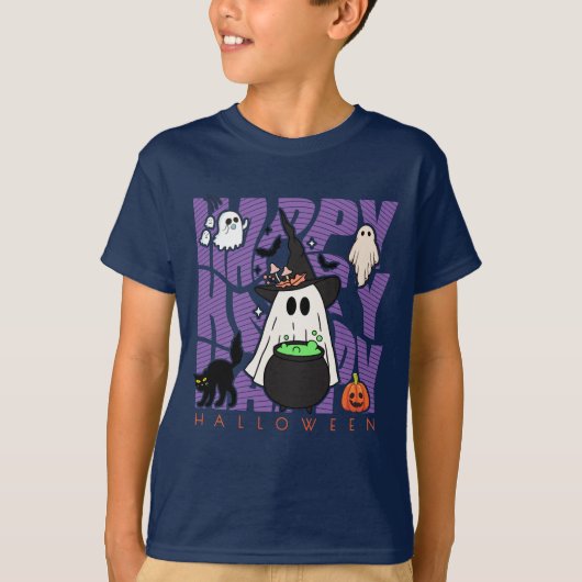 Spaß aufwecken | Happy Halloween Magic & Mischief T-Shirt (Vorderseite)