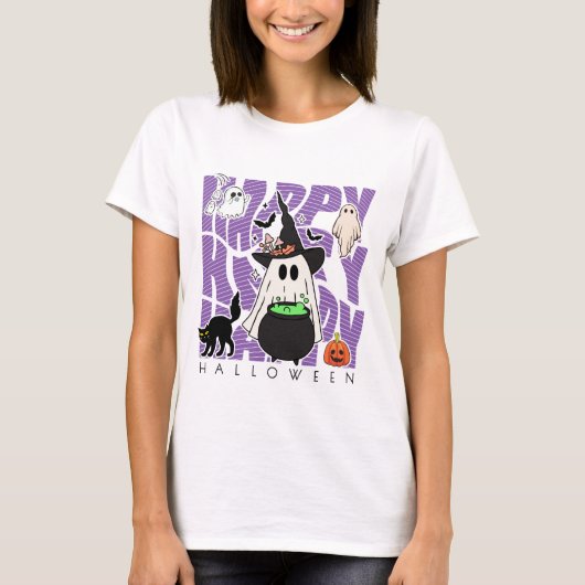 Spaß aufwecken | Happy Halloween Magic & Mischief T-Shirt (Vorderseite)