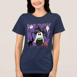 Spaß aufwecken | Happy Halloween Magic & Mischief Tri-Blend Shirt