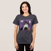 Spaß aufwecken | Happy Halloween Magic & Mischief Tri-Blend Shirt (Vorderseite voll)