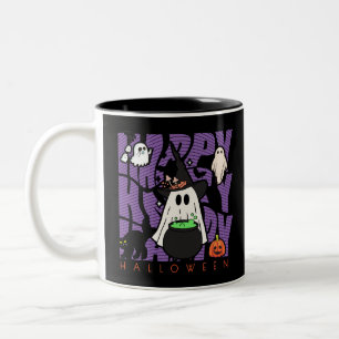 Spaß aufwecken Happy Halloween Magic & Mischief Zweifarbige Tasse