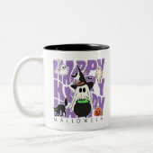 Spaß aufwecken | Happy Halloween Magic & Mischief Zweifarbige Tasse (Links)