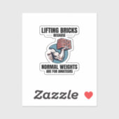 Spaß aus Ziegelstein: über normale Weichteichen hi Aufkleber (Blatt)