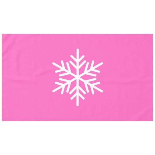 Spaß Ausgeklügeltes nordisches Schneeflocken auf H Tischdecke (Vorderseite (Horizontal))