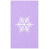 Spaß Ausgeklügeltes nordisches Schneeflocken Lila Tischdecke (Vorderseite)
