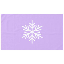Spaß Ausgeklügeltes nordisches Schneeflocken Lila Tischdecke