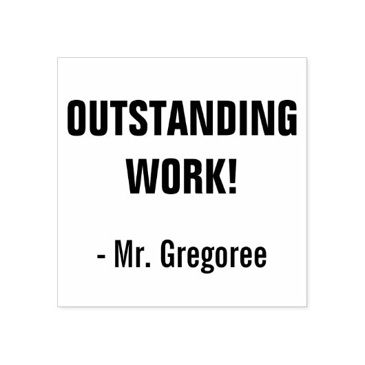 Spaß "AUSSTEHENDE ARBEIT!" Briefmarke zu Gummi Gummistempel (Prägung)